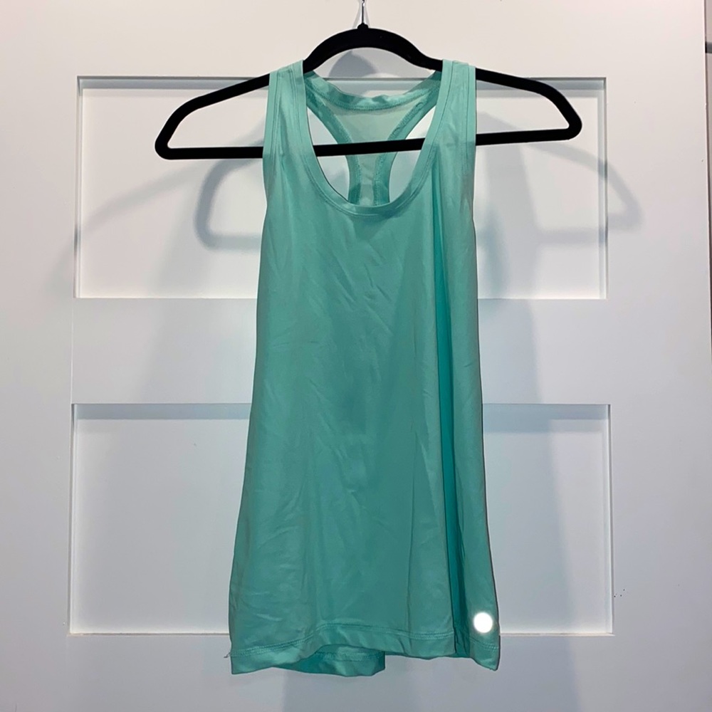 X by Gottex teal green workout top